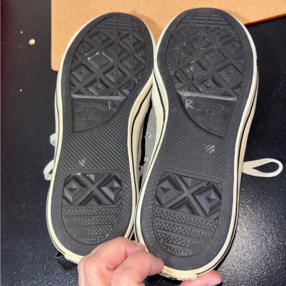 Converse Suede Gray High-Top Men's Sneakers Unisex Men's 10.5 Women's 12.5 High - Picture 12 of 16